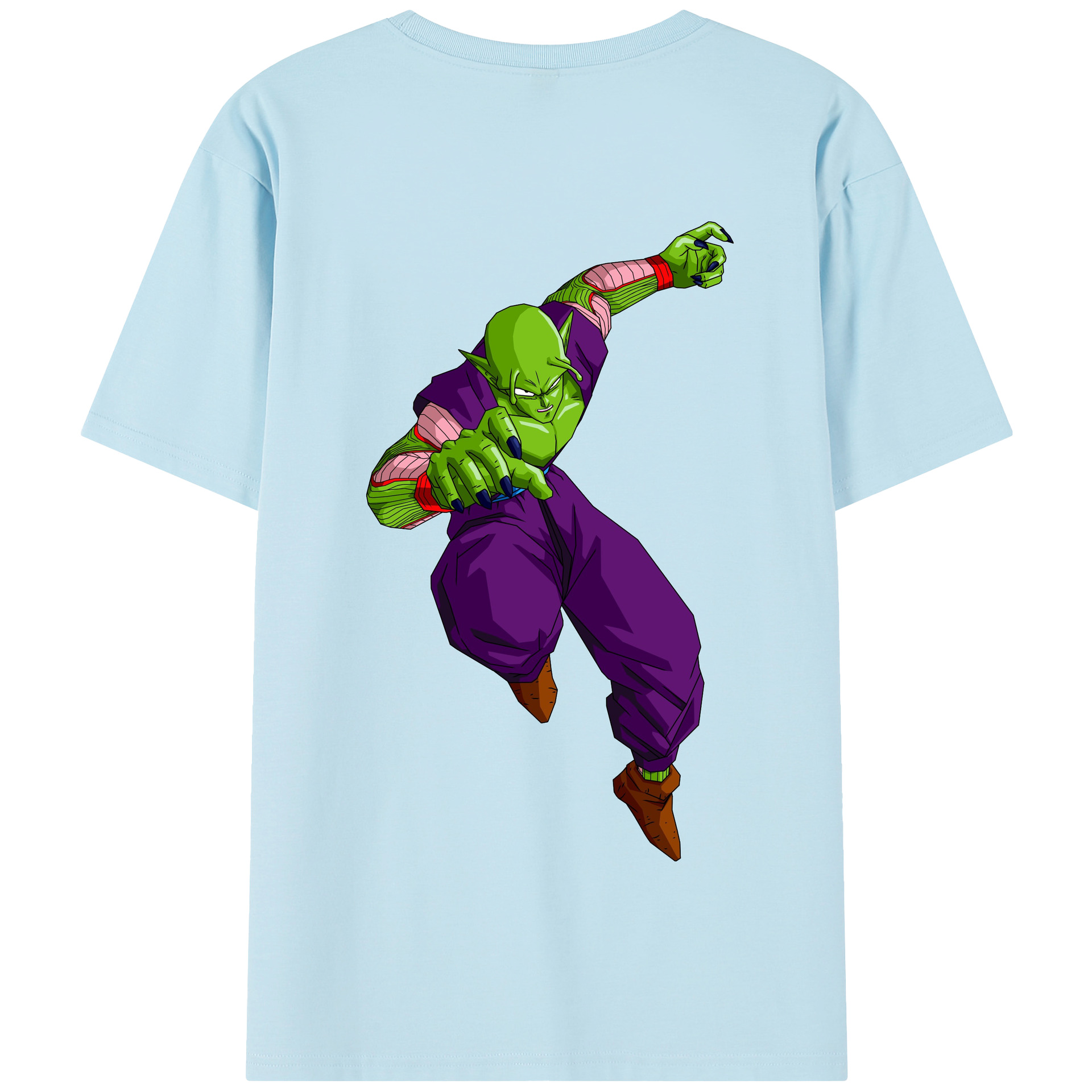 （画像用） ドラゴンボール ピッコロ DRAGON BALL Piccolo 綿100％半袖Tシャツ（背面プリント）